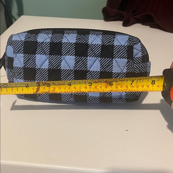 Vera Bradley Black and Blue Striped Pouch - Picture 6 of 7
